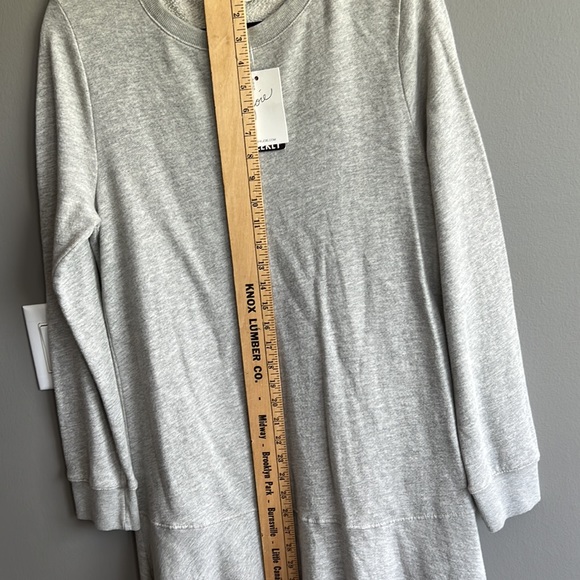 NWT Joie Runna Sweatshirt Dress with Flared Skirt, Large, Grey, Long sleeve .. - Picture 6 of 12